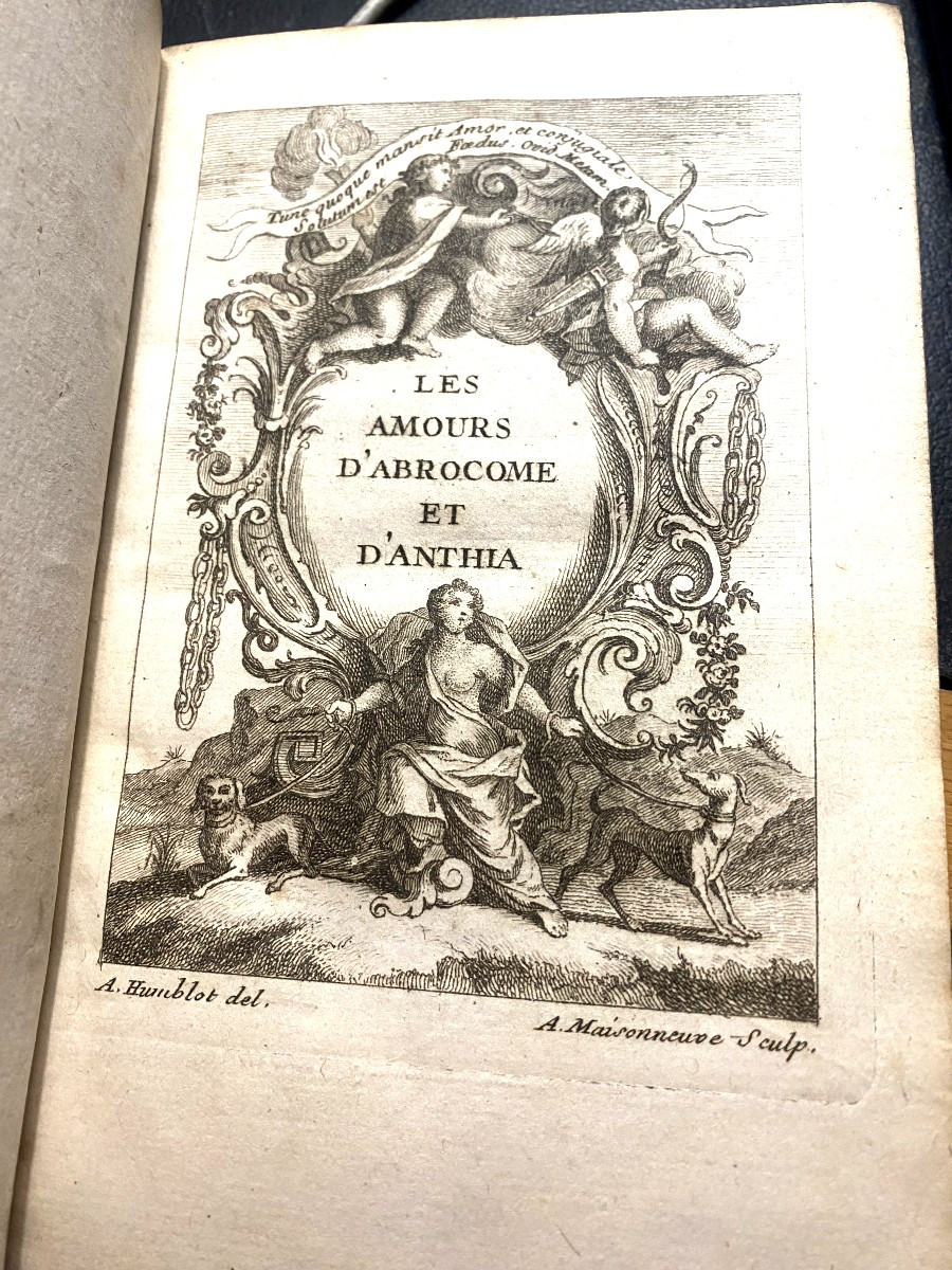 Beautifully Illustrated, Catalogued Louis XV Period Book; "the Loves Of Abrocome And Anthia" Translated By Jb Jourdan -photo-3