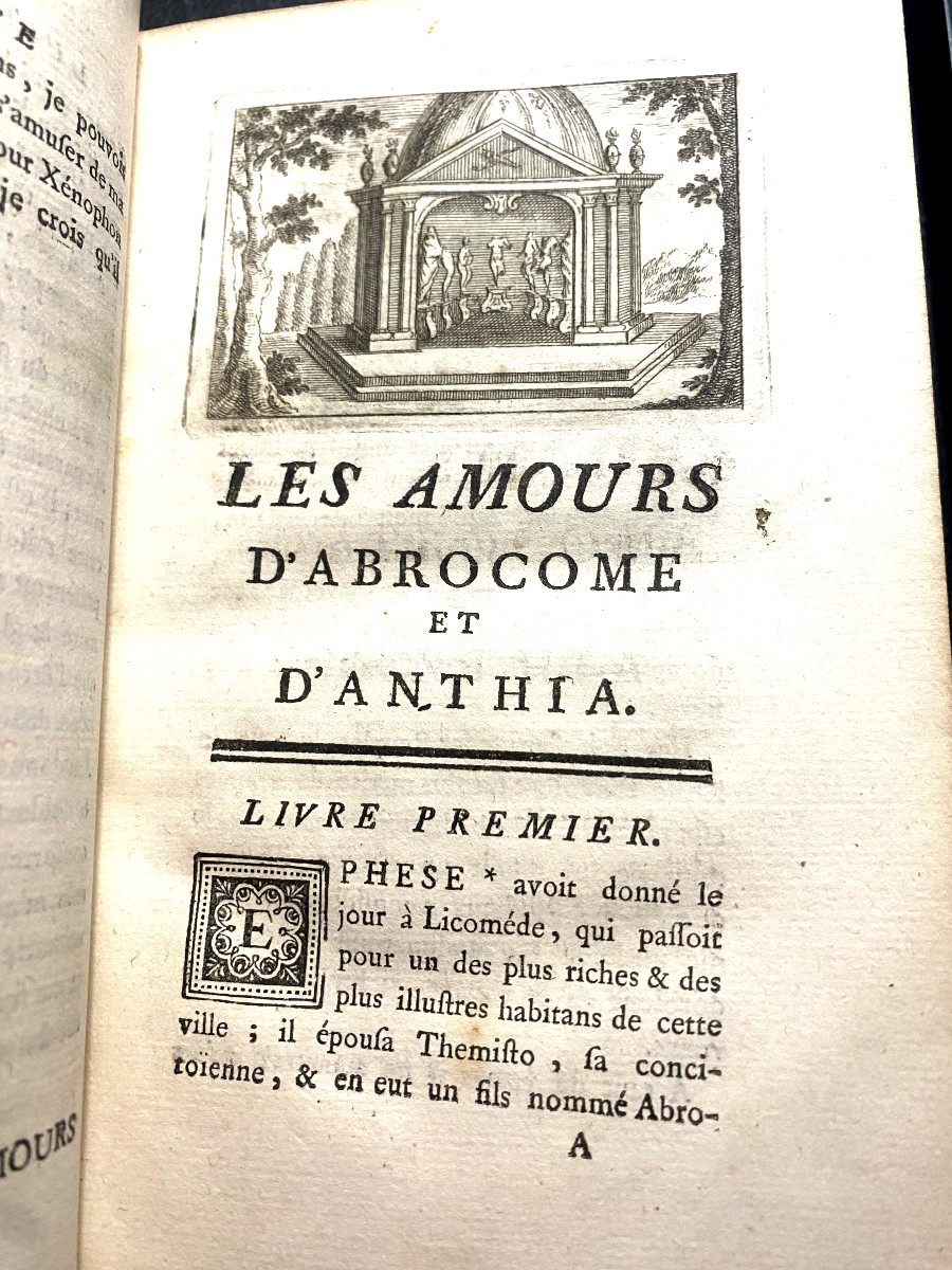Beautifully Illustrated, Catalogued Louis XV Period Book; "the Loves Of Abrocome And Anthia" Translated By Jb Jourdan -photo-1