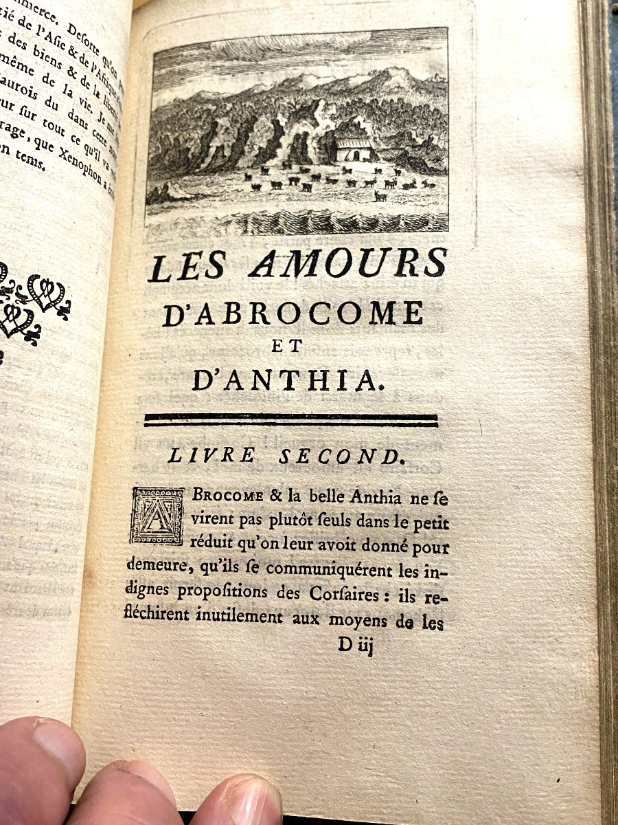 Beautifully Illustrated, Catalogued Louis XV Period Book; "the Loves Of Abrocome And Anthia" Translated By Jb Jourdan -photo-3