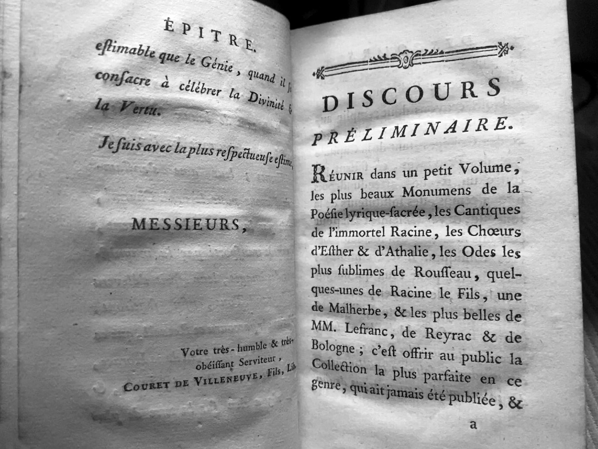 Book With The "arms Of Jouffroy De Gonsans": In 16: "the Sacred Lyric Poems", A Orléans. 1774.-photo-4