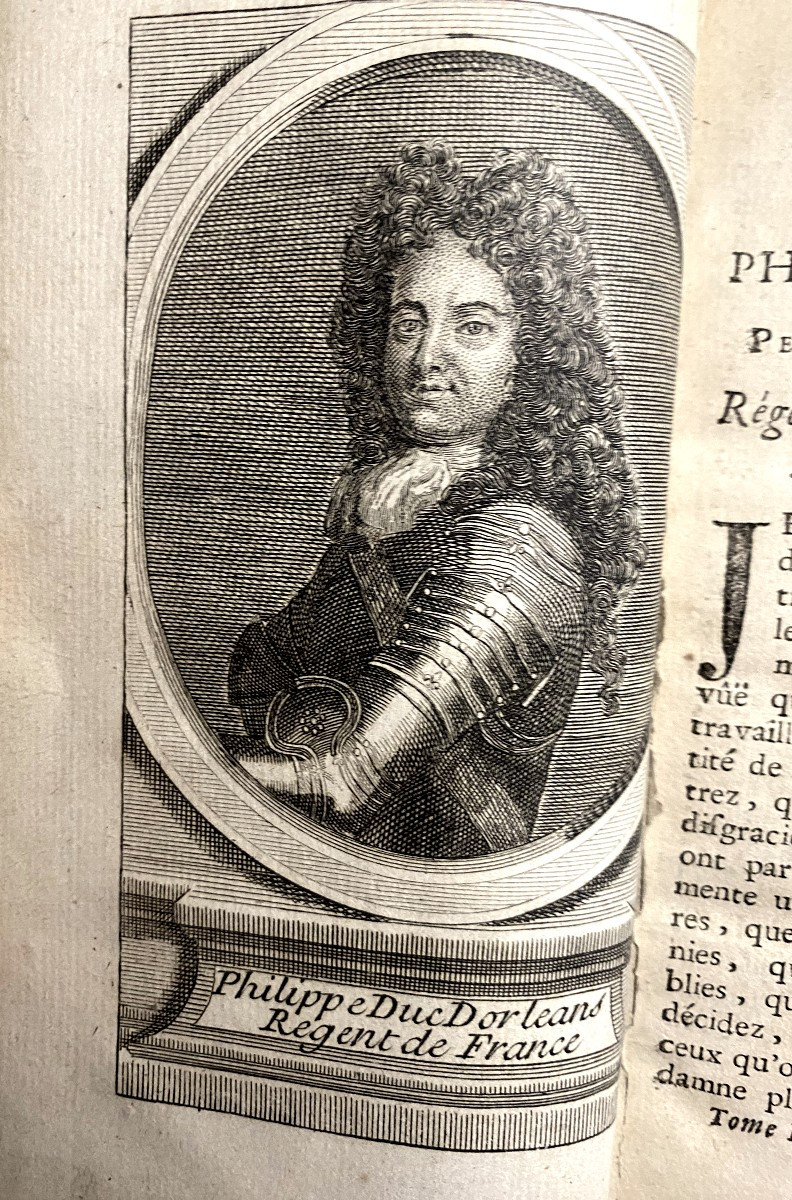 Beautiful History Of The "life Of The Duke Of Orléans", Regent Of The Kingdom In 2 Vols. In 12, Illustrated. 1737.-photo-4