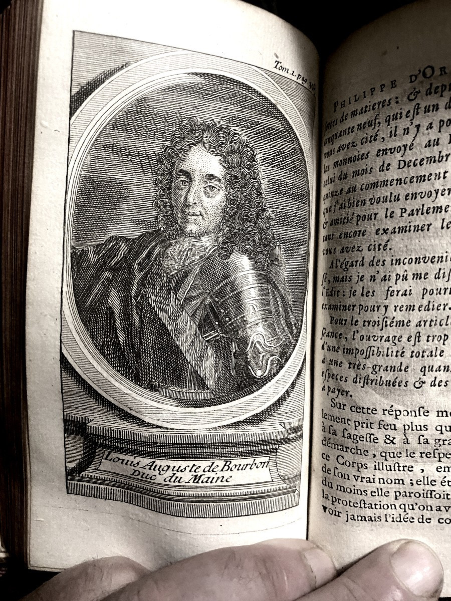 Beautiful History Of The "life Of The Duke Of Orléans", Regent Of The Kingdom In 2 Vols. In 12, Illustrated. 1737.-photo-3