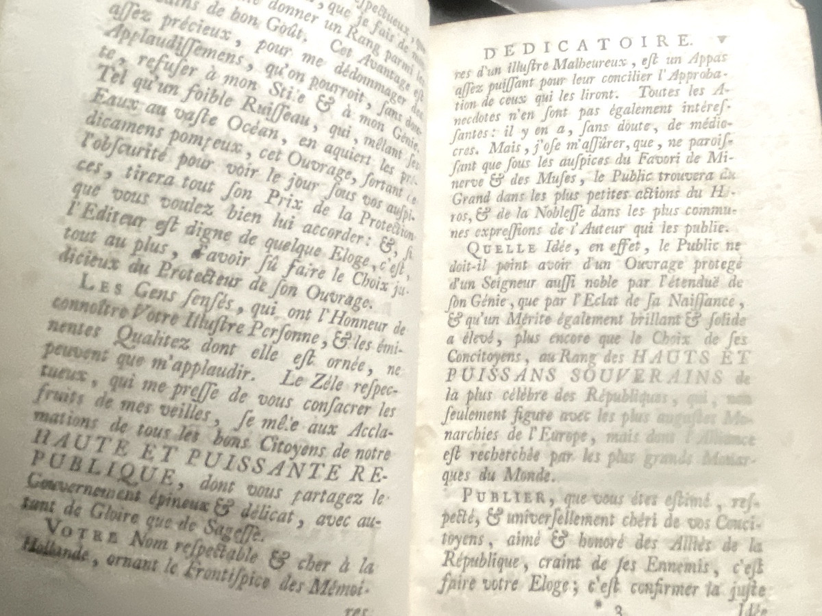 "memoirs Of The Marquis De Langallery", Lieutenant General &c. Under Charles Vi; 1 Vol. In 12mo. 1743-photo-2