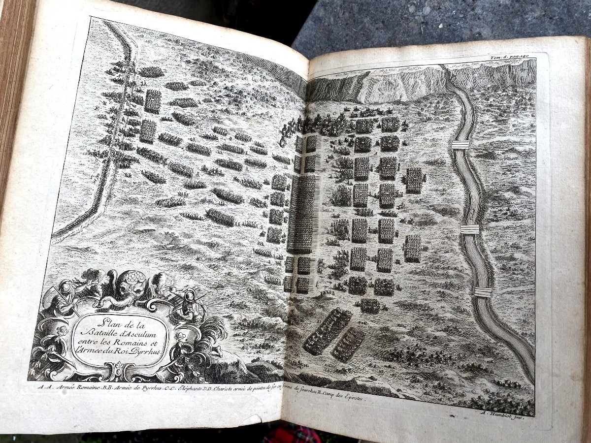 Rare Series Of 21 Volumes; Quarto, Illustrated With Roman History & The Emperors, 1725. Catrou & Rouille-photo-7