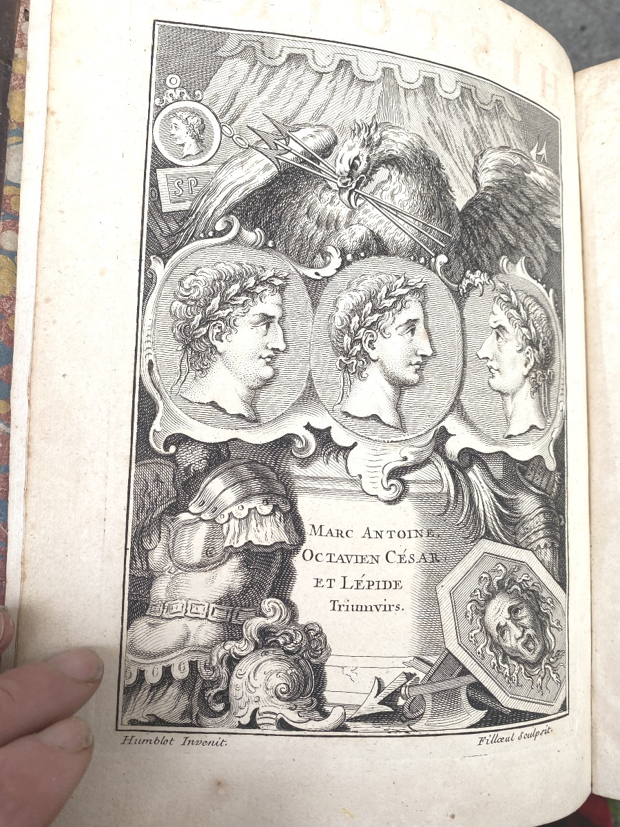 Rare Series Of 21 Volumes; Quarto, Illustrated With Roman History & The Emperors, 1725. Catrou & Rouille-photo-8
