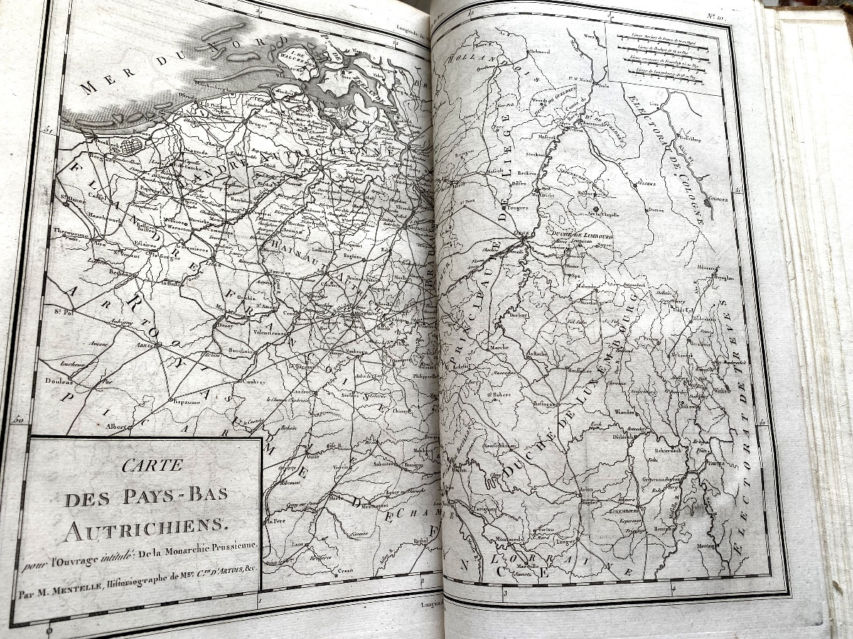 De la Monarchie Prussienne , sous Frédéric le Grand : par le Comte de Mirabeau 4vol In4 + Atlas-photo-8