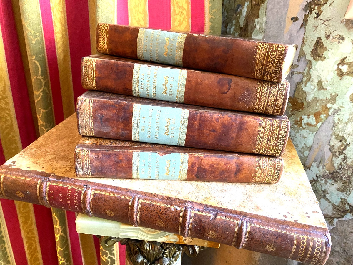 De la Monarchie Prussienne , sous Frédéric le Grand : par le Comte de Mirabeau 4vol In4 + Atlas