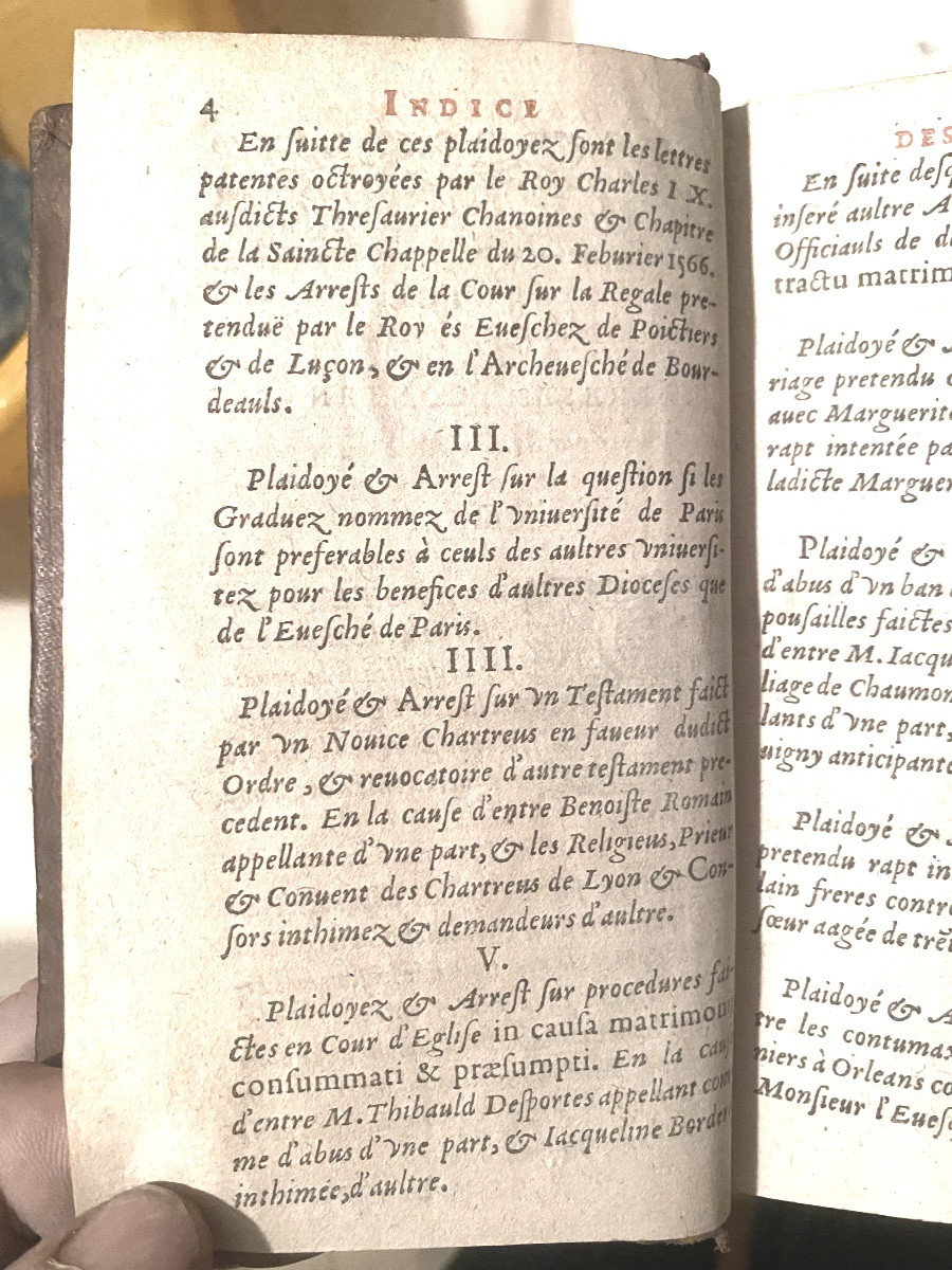 Rare Set Of Three-volume Pleadings By Louis Servin, Dating From The Reign Of Henry Iv.-photo-3