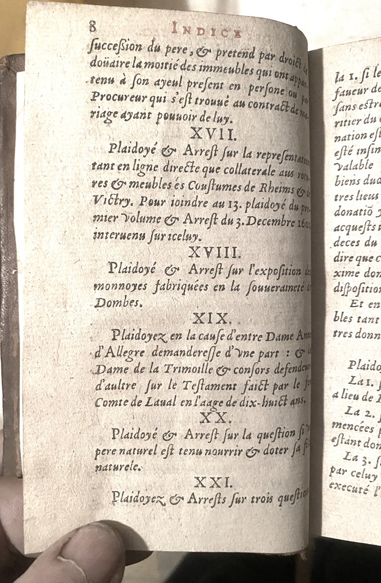 Rare Set Of Three-volume Pleadings By Louis Servin, Dating From The Reign Of Henry Iv.-photo-7