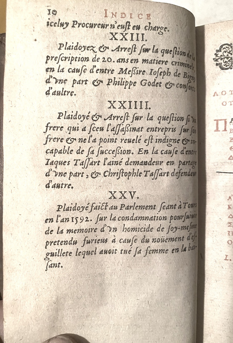 Rare Set Of Three-volume Pleadings By Louis Servin, Dating From The Reign Of Henry Iv.-photo-8
