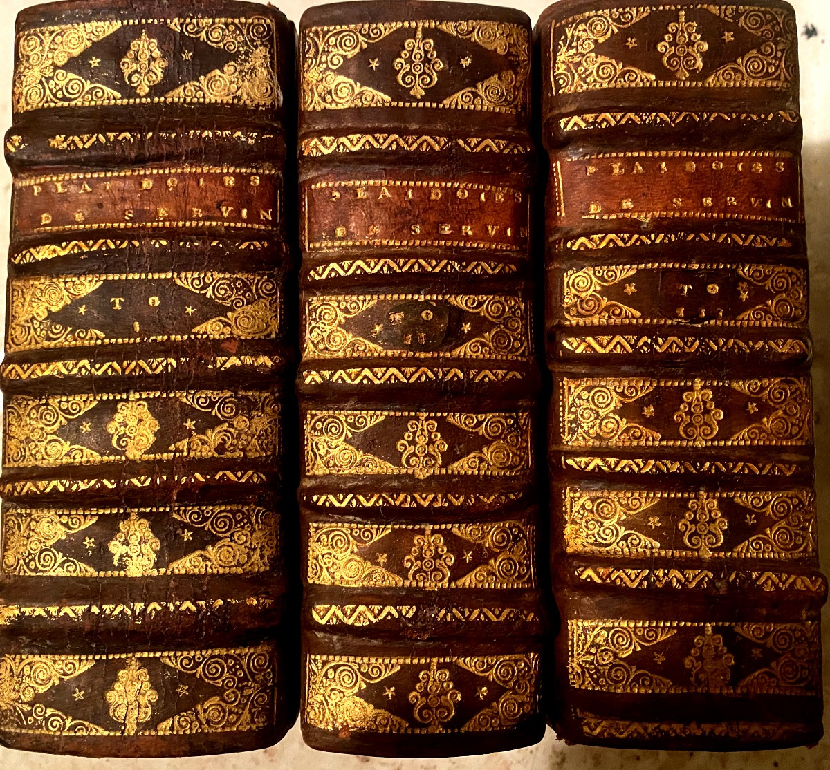 Rare Set Of Three-volume Pleadings By Louis Servin, Dating From The Reign Of Henry Iv.