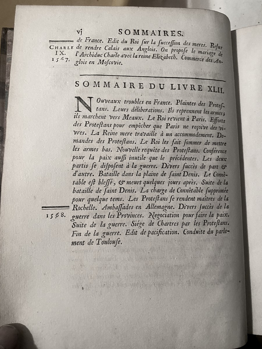 16 Volumes In Quarto, "universal History Of Jacques-auguste De Thou", London 1734, From 1543 To 1607-photo-7