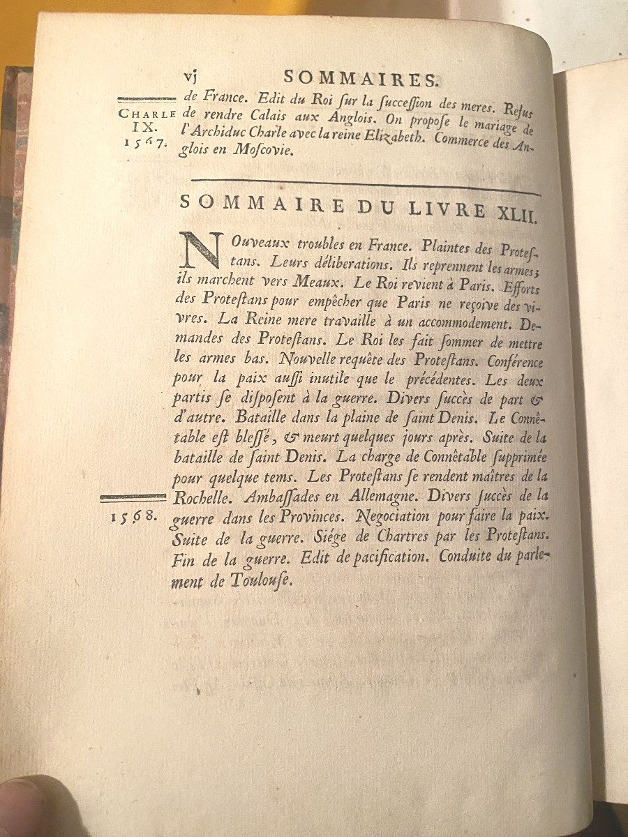 16 Volumes In Quarto, "universal History Of Jacques-auguste De Thou", London 1734, From 1543 To 1607-photo-8