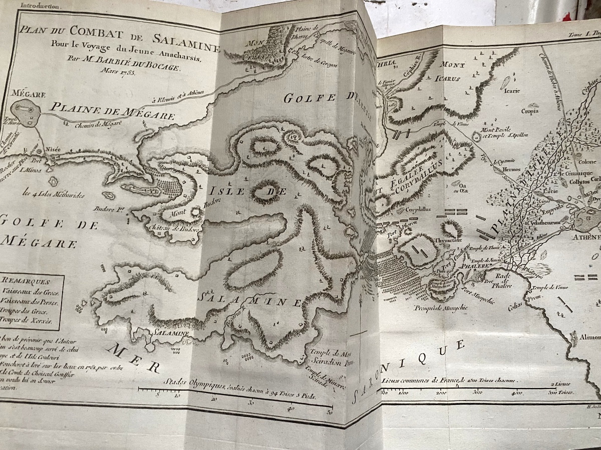 Recueil de Cartes Géographiques de l'Ancienne Grèce," Barbié du Bocage"/ Anacharsis ,Paris 1807-photo-4