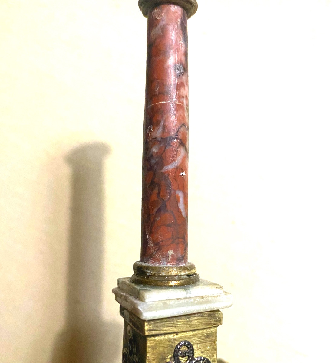 Marble Table Architecture: "glory Of Napoleon Consul" From A Marble Column Base 19-photo-4