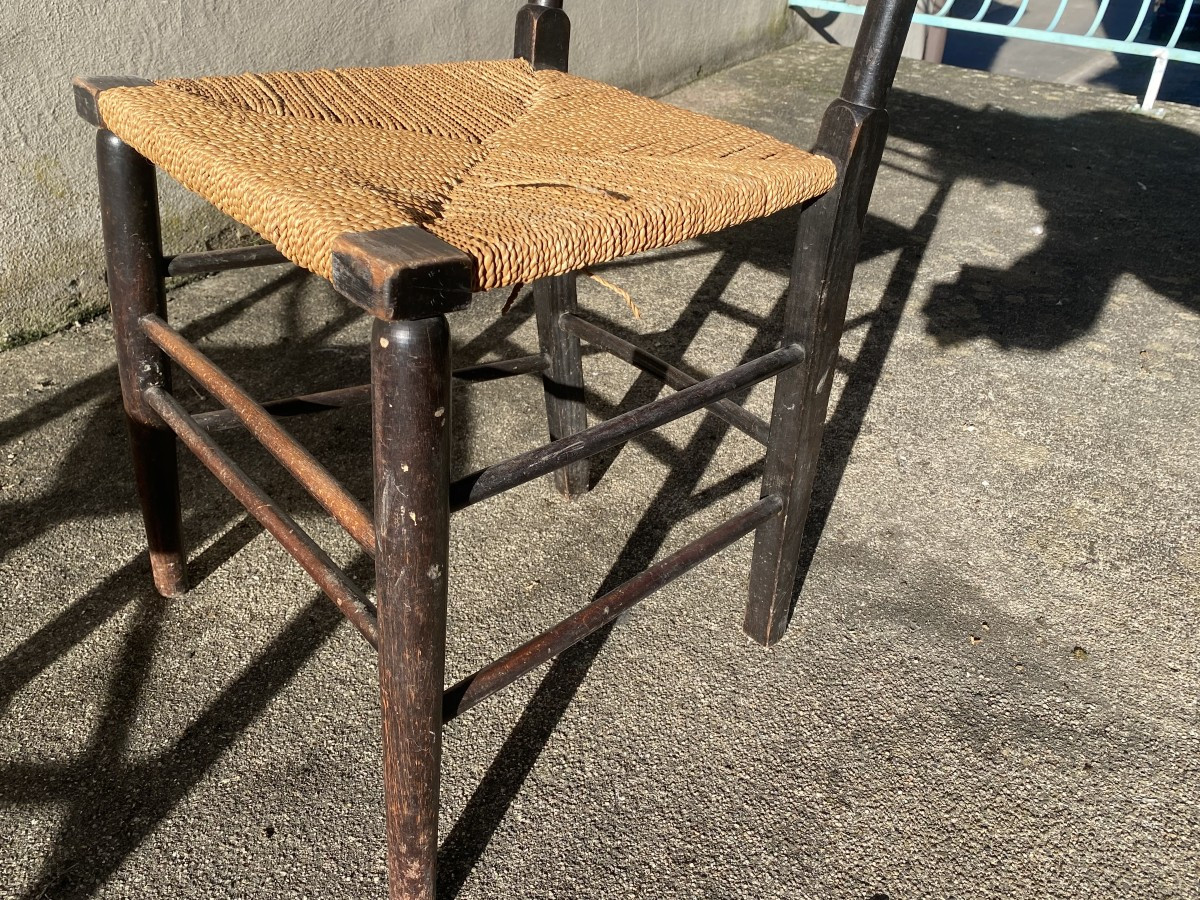 Pair Of Chairs Called "sussex Chairs" Attributed To Philip Webb For Morris And Co., Circa 1899-photo-4