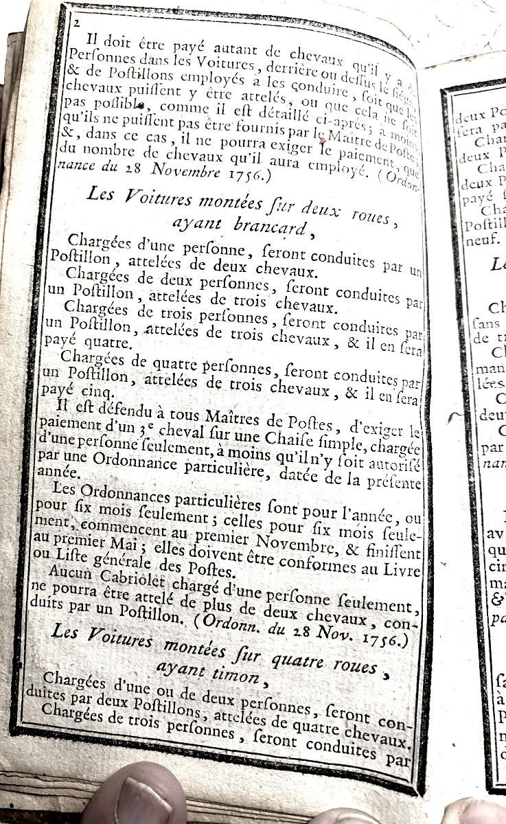 Précieux! pour qui aime la Poste "Liste Générale des Postes de France pour l'année 1773" I Vol.-photo-4