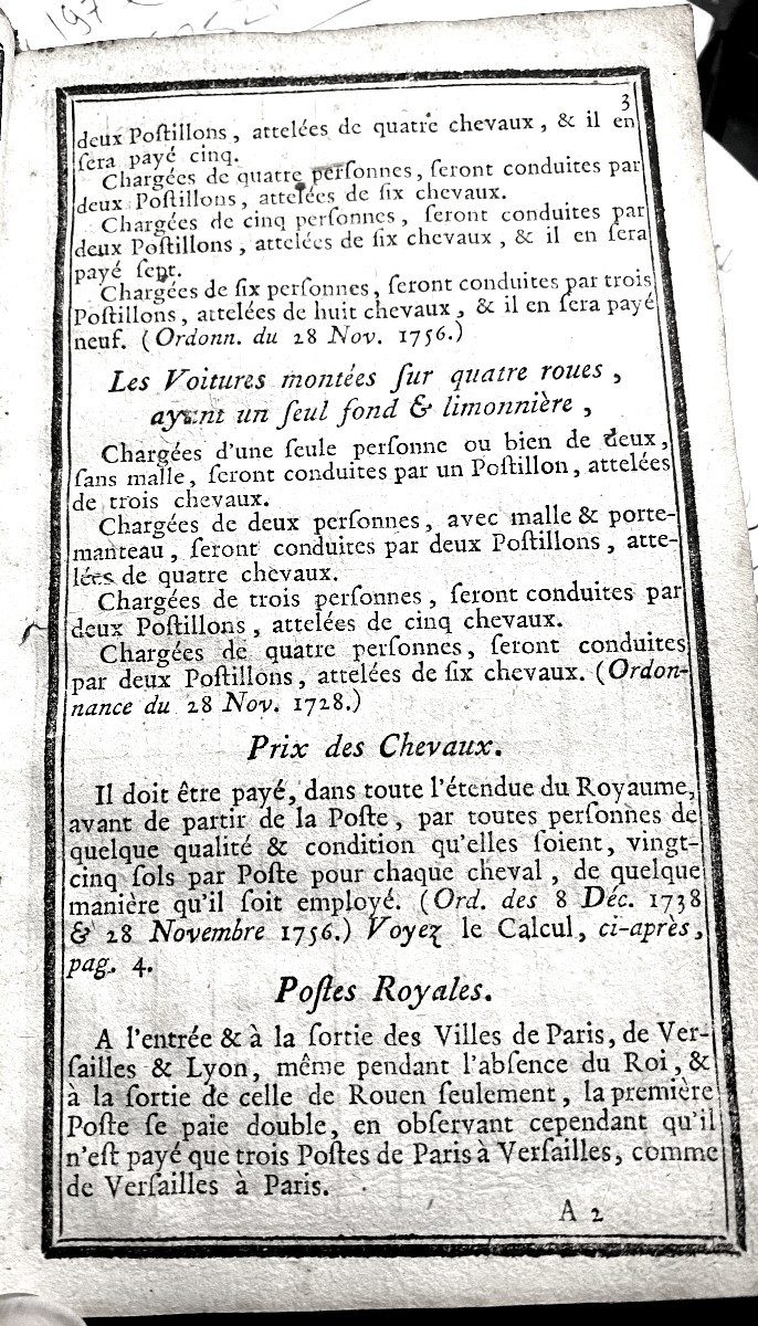 Précieux! pour qui aime la Poste "Liste Générale des Postes de France pour l'année 1773" I Vol.-photo-5