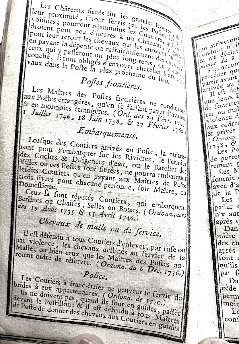 Précieux! pour qui aime la Poste "Liste Générale des Postes de France pour l'année 1773" I Vol.-photo-7