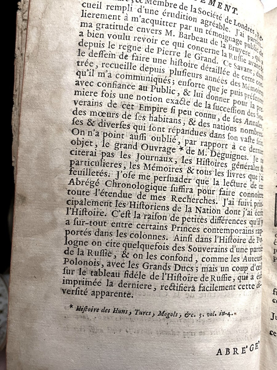  Original Edition 2 Vo In12: Chronological Abridged History Of The North - Jacques Lacombe 1762-photo-4