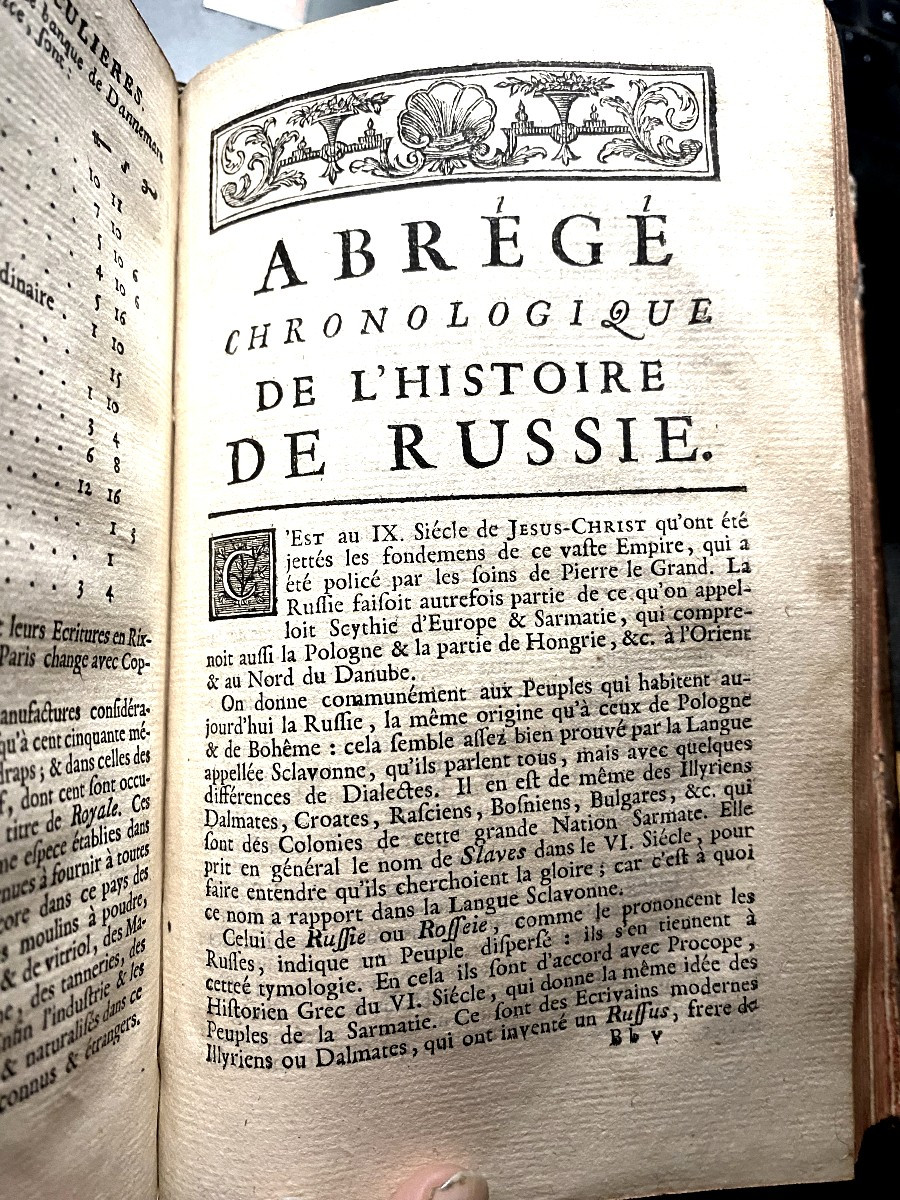  Original Edition 2 Vo In12: Chronological Abridged History Of The North - Jacques Lacombe 1762-photo-6