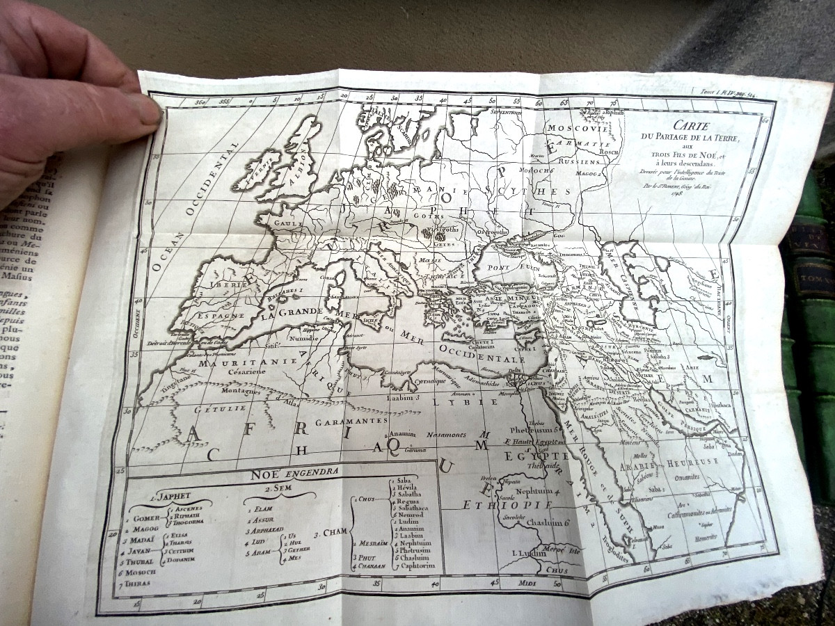 Holy Bible In 17 Volumes, Quarto, Illustrated On Green Vellum, Known As The "vence Bible", Paris 1767-photo-4