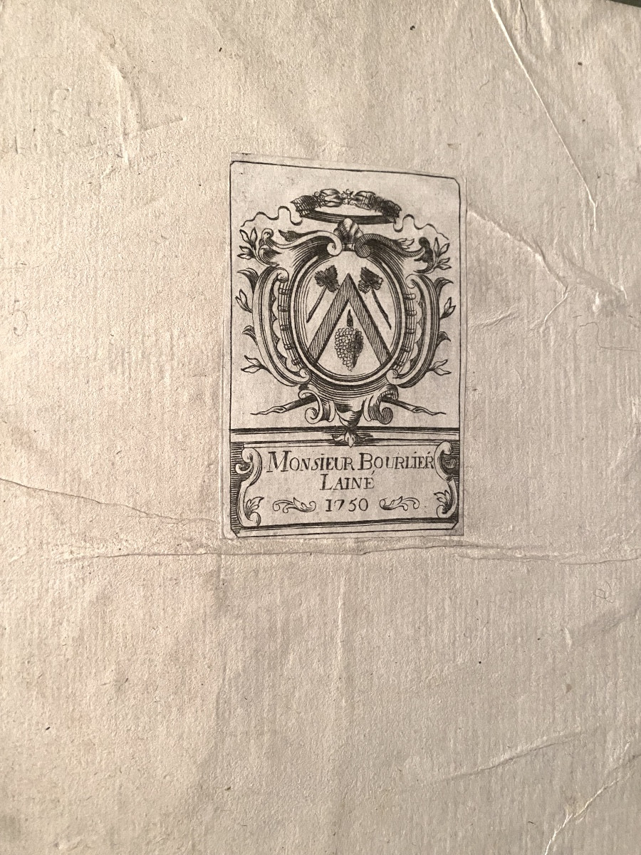 Réunion de pièces de Procès: Pierre-A. " Caron de Beaumarchais" en un fort Vol. In 4 velin vert-photo-4