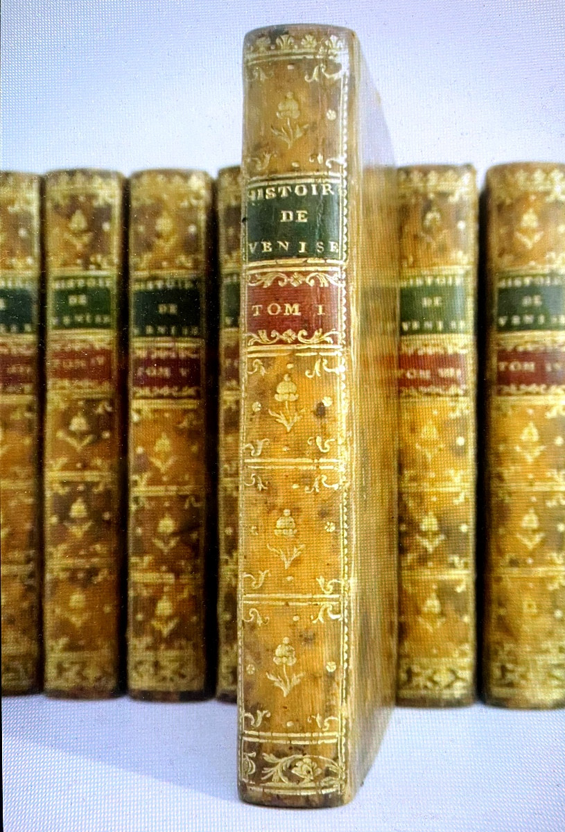 Hist.of The Republic Of Venice By M.a. Laugier, 12 Volumes In 12mo, Library Of The Of Hanover-photo-4