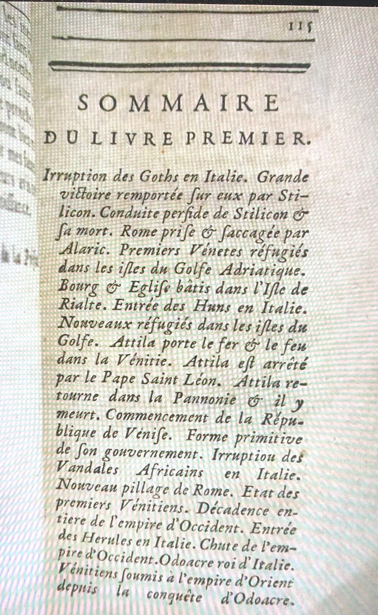 Hist.of The Republic Of Venice By M.a. Laugier, 12 Volumes In 12mo, Library Of The Of Hanover-photo-5