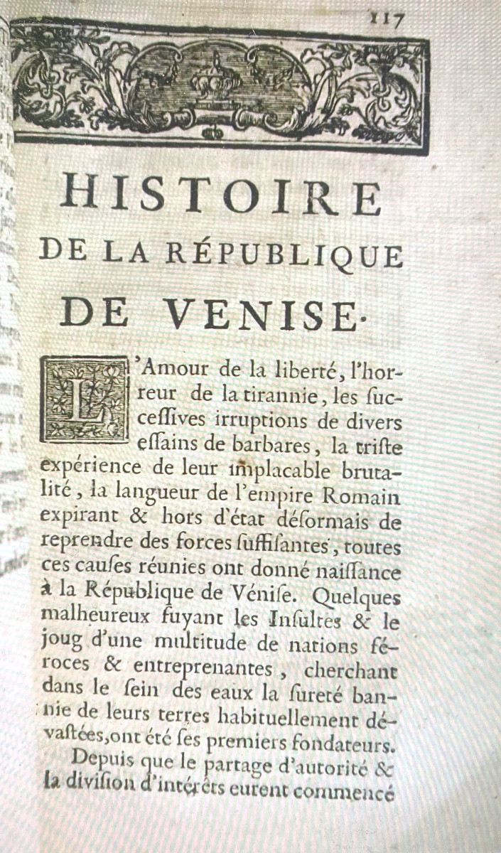 Hist.of The Republic Of Venice By M.a. Laugier, 12 Volumes In 12mo, Library Of The Of Hanover-photo-6