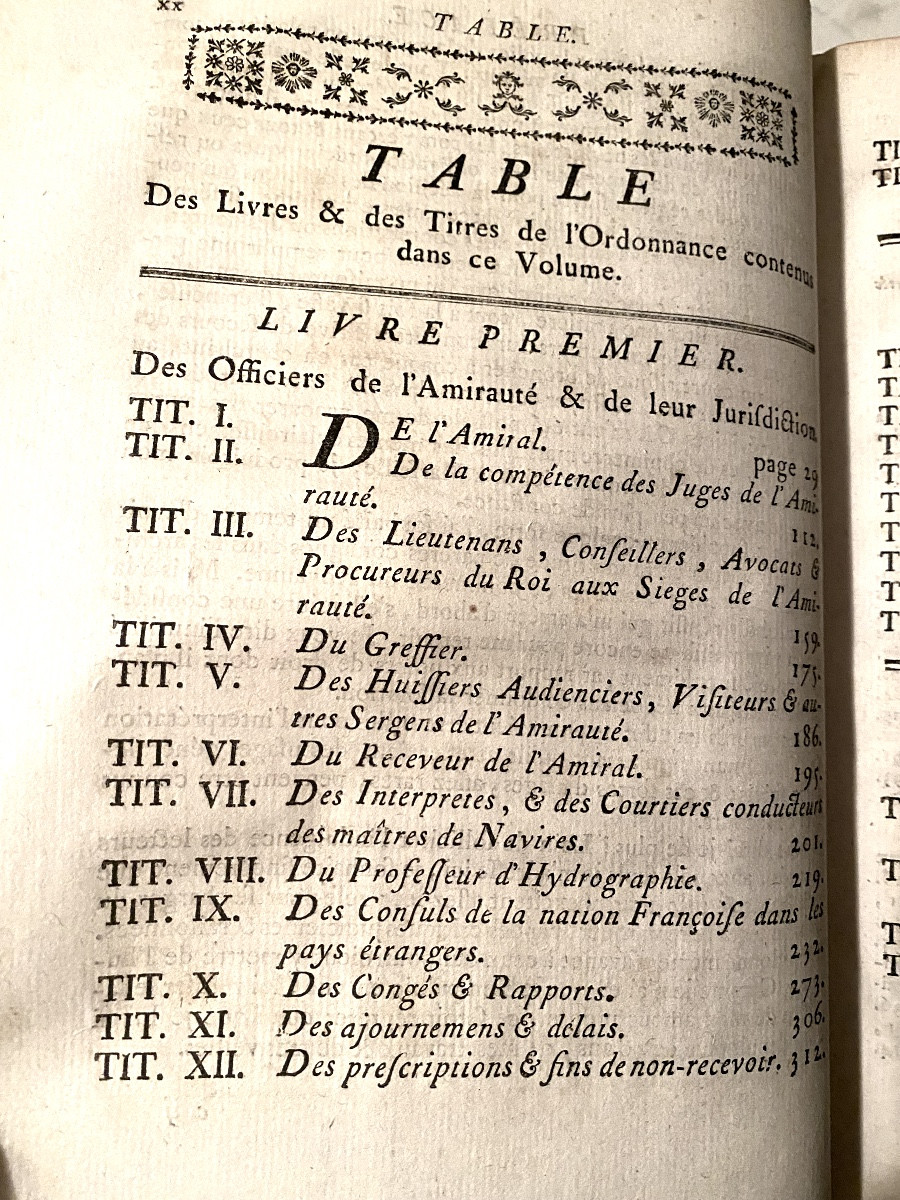 2 Volumes In Quarto From 1776: At La Rochelle "new Commentaries On The Ordinance Of The Navy" Of 1681-photo-6