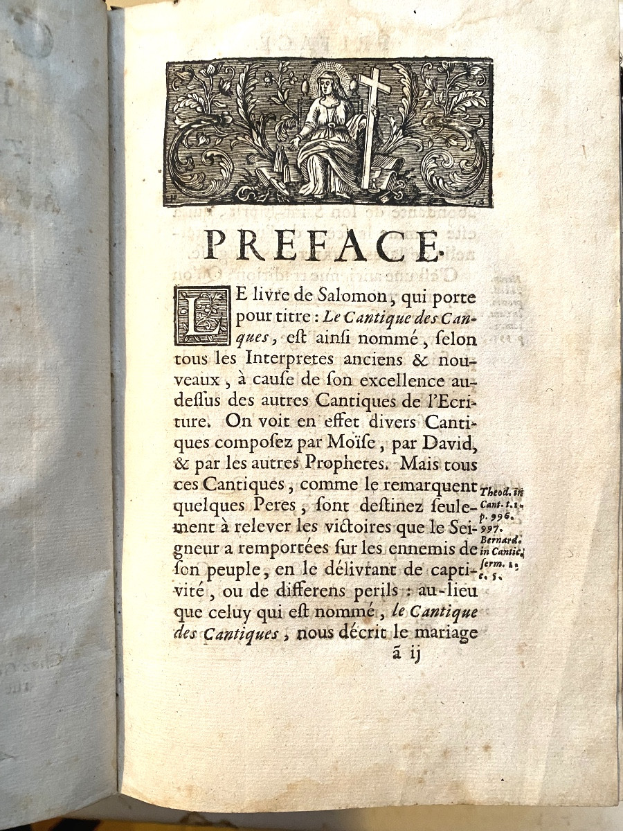 2 vol.In8 17ème: l'Ecclésiaste de Salomon & le Cantique des Cantiques . Trad. Française De Sacy-photo-6
