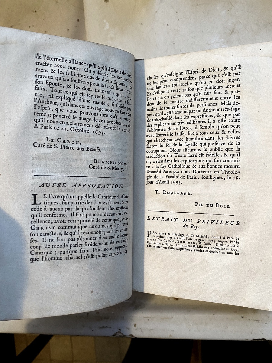2 vol.In8 17ème: l'Ecclésiaste de Salomon & le Cantique des Cantiques . Trad. Française De Sacy-photo-8