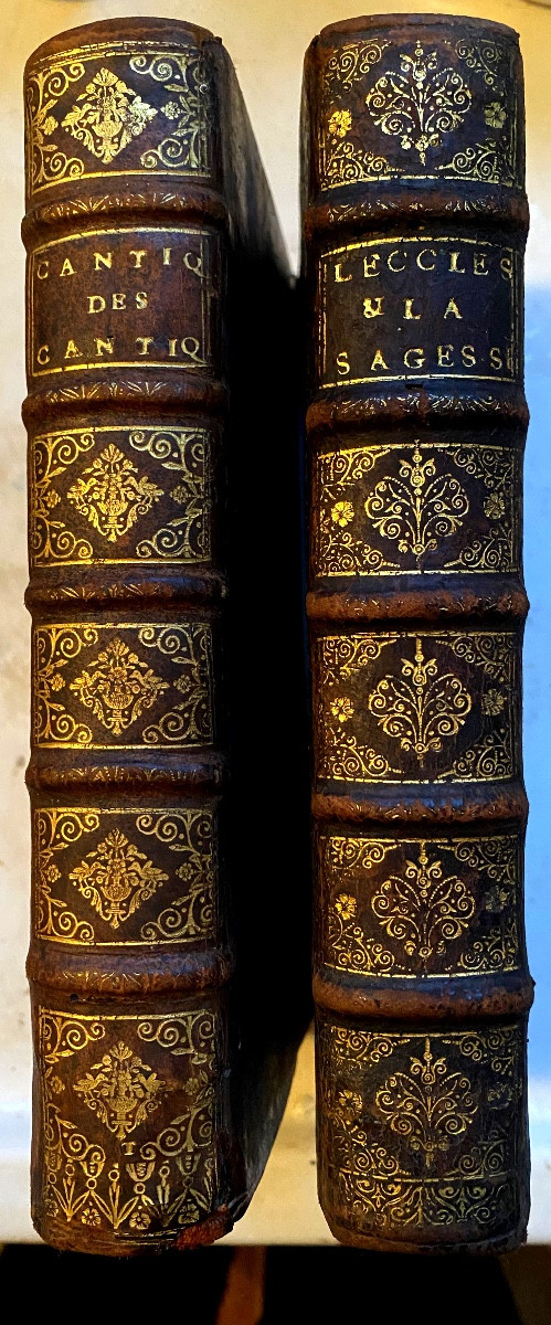 2 vol.In8 17ème: l'Ecclésiaste de Salomon & le Cantique des Cantiques . Trad. Française De Sacy