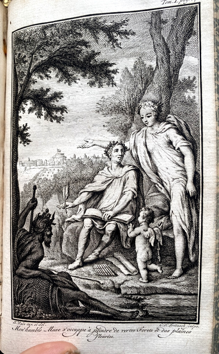Various Works Of Pope, English Philosopher, Translated. Arksee & Merkus, 1758. Illustrated Edition-photo-2