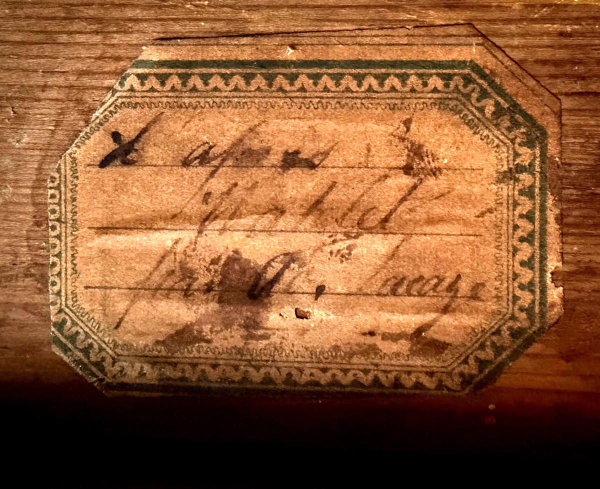 Sunset Over The Castle Ruins By The Lively River. 19th Century Canvas, Framed.-photo-7