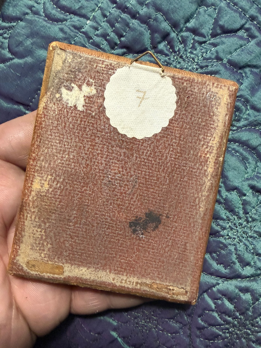  Rare miniature " Dame en tenue du matin belle a son lever "de beau format rectangulaire XVIIIè-photo-1