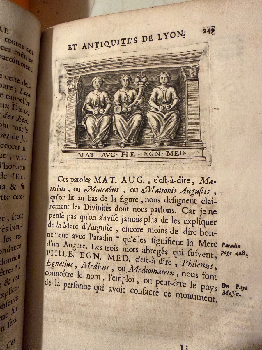  Rare :"Histoire Littéraire de la Ville de Lyon " , avec une Bibliothèque des Auteurs Lyon.1728-photo-5