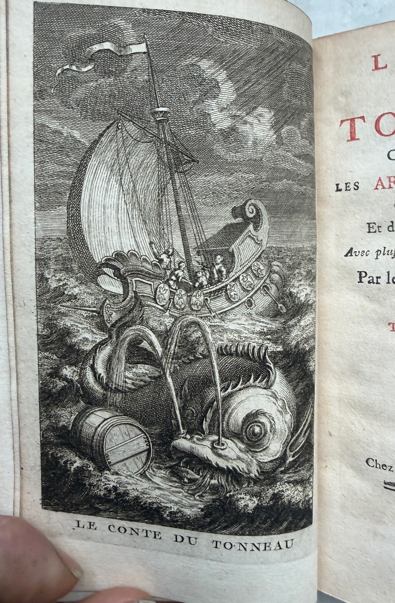 Mint Condition, Printed In The Hague In 1757: "a Tale Of A Tub" By The Famous Dr. Swift, Blond Calfskin-photo-4