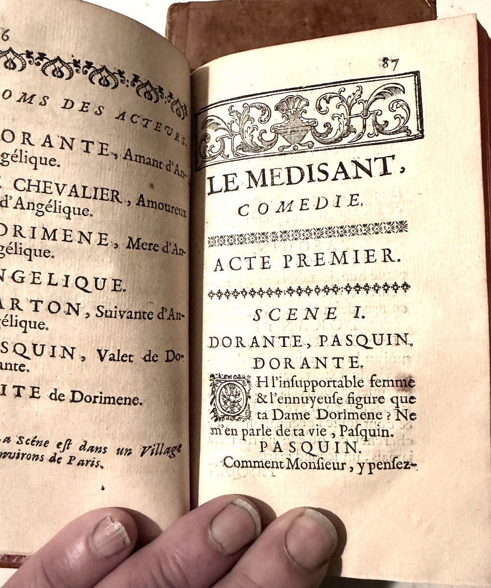 2 Vol. In12 en reliure prestigieuse de veau glacé blond: "Les Saturnales Françaises" par M.-photo-2