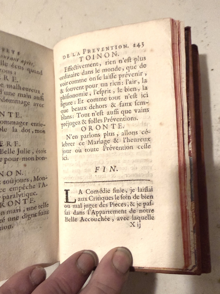 2 Vol. In12 en reliure prestigieuse de veau glacé blond: "Les Saturnales Françaises" par M.-photo-3