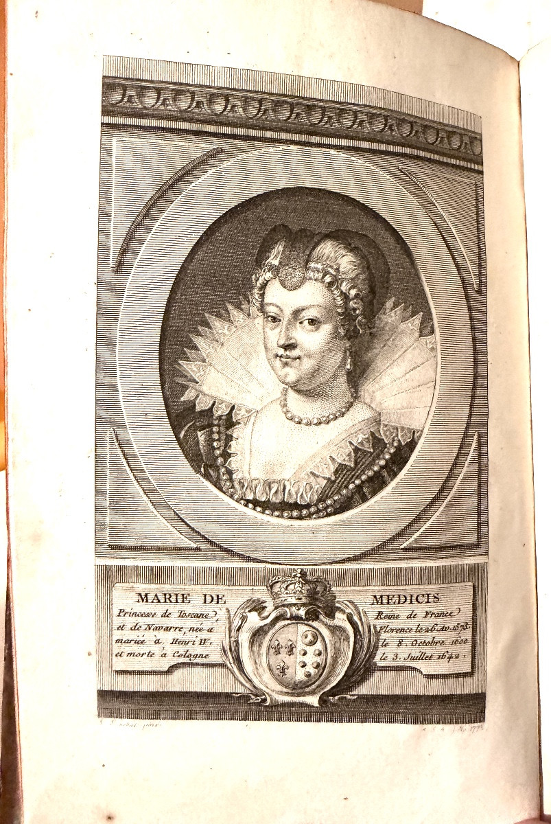 3 Beaux Volumes In 8. " Vie de Marie de Médicis Princesse de Toscane , Reine de France..." 1774-photo-4