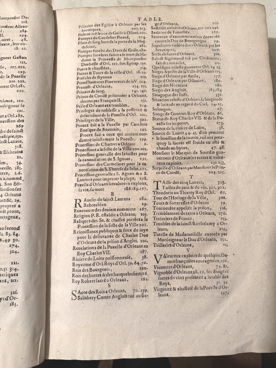  Folio Volume From 1648, Orléans: "history & Antiquities Of The City And Duchy Of Orléans". F. Le Maire-photo-6