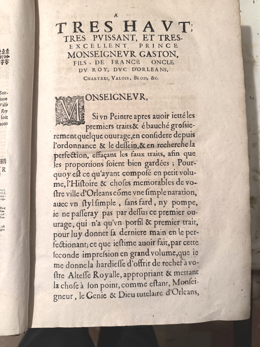  Folio Volume From 1648, Orléans: "history & Antiquities Of The City And Duchy Of Orléans". F. Le Maire-photo-8