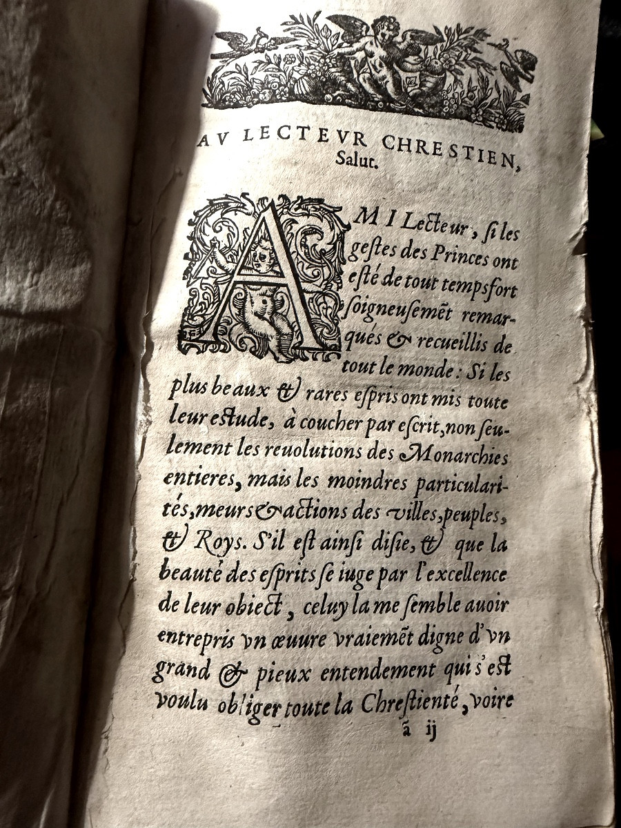 Velin souple de 1600 "Histoire Mémorable de Nostre-Dame de Lorette par le P. Horatio Tursellino-photo-2