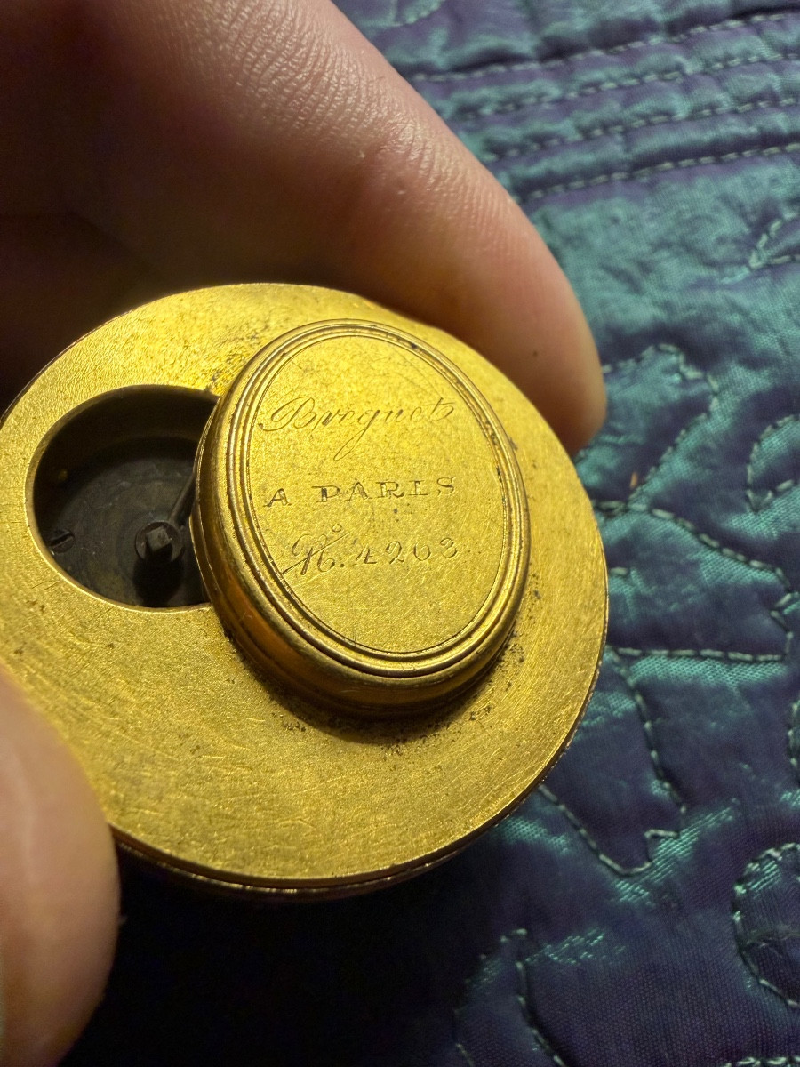 Beau mouvement à coq début XIXème de la marque Bréguet , a Paris complet  N° 203  à recompléter-photo-2