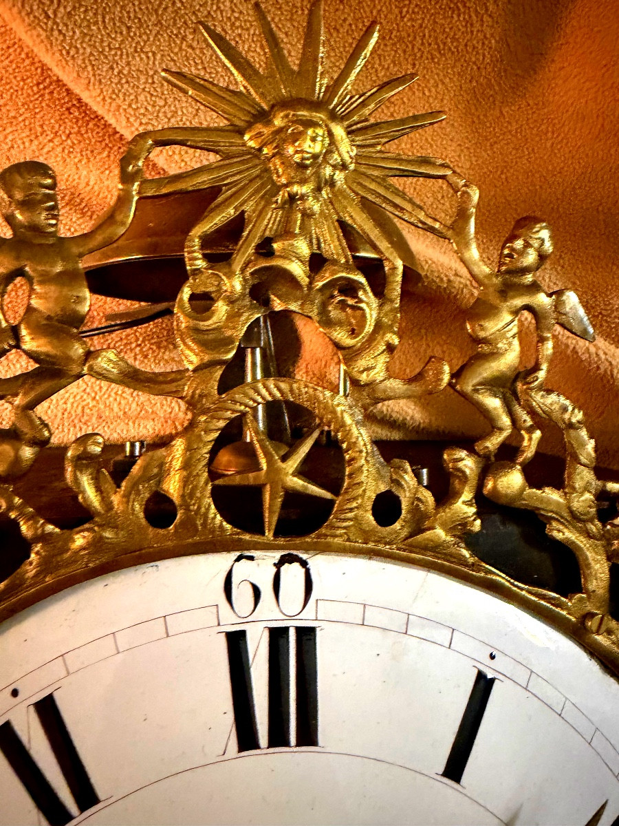  Beautiful Movement, 18th Century Enamel Dial, Suspended, Serviced By Watchmaker "long A Pignerol"-photo-4