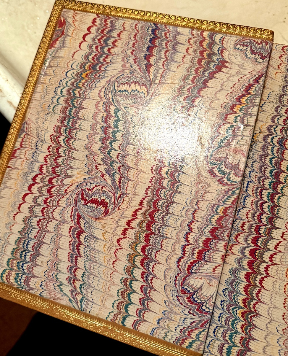 Vol In 4 en  veau blond de 1775 "Anacréon , Sapho , Bion et Moschus" suivie de la Veillée &cc..-photo-1