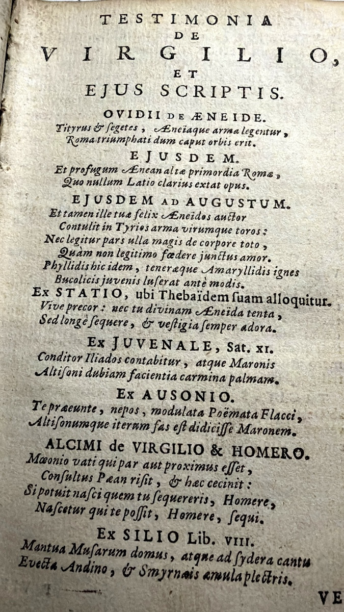 Pub. Virgilii Maronis Opera Ad. Editionem P. Maascicii Castigata; Cum Annot. J. Min-ellii.1719-photo-5