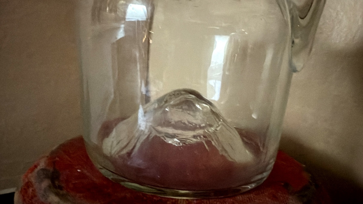 Alchemist's Blown White Glass Flask With Flared Neck And Angled Spout, Late 18th Century-photo-1